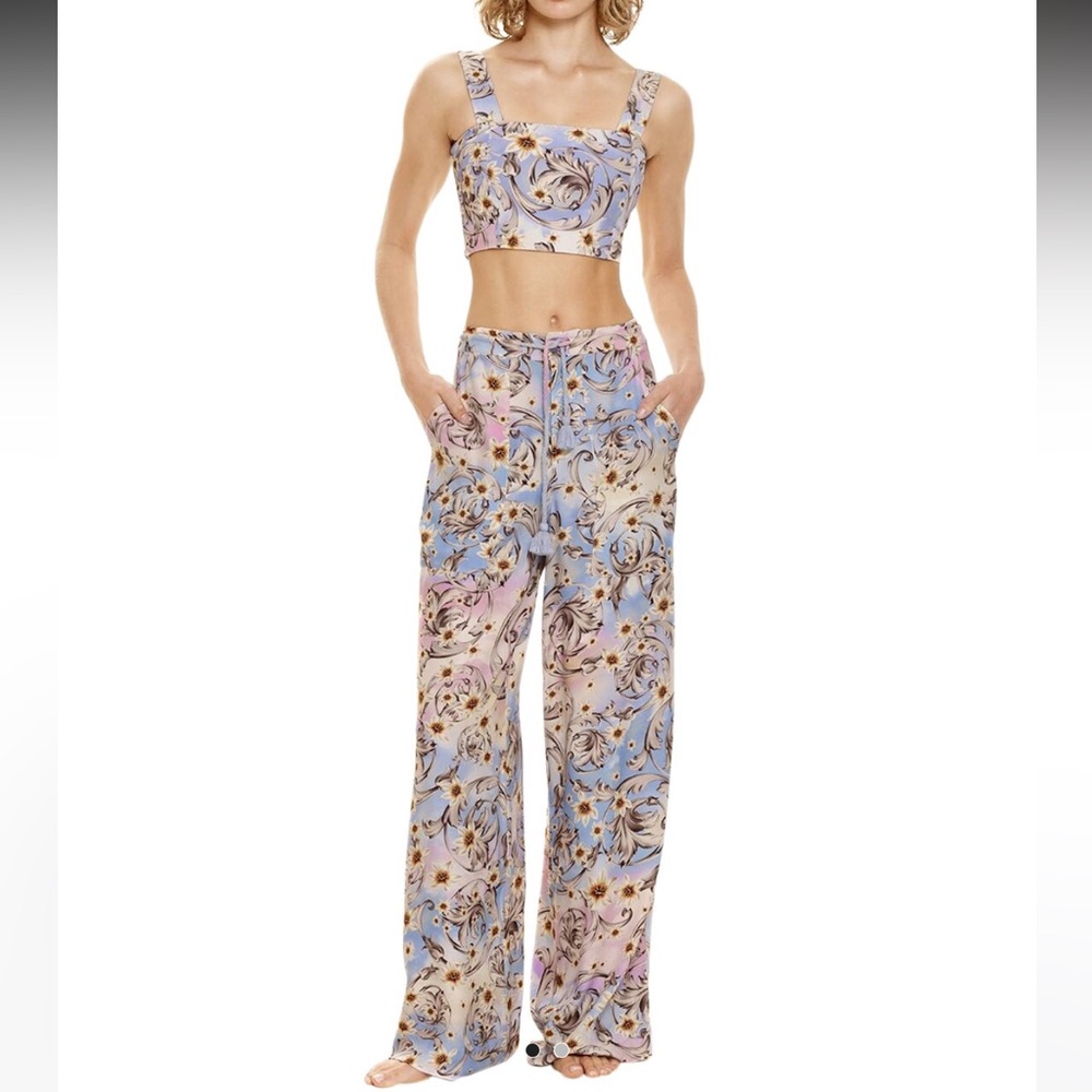Agua bendita  crop top and pants size M
